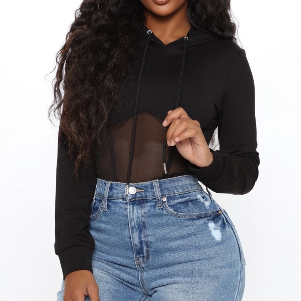 Fashion nova top hoodie